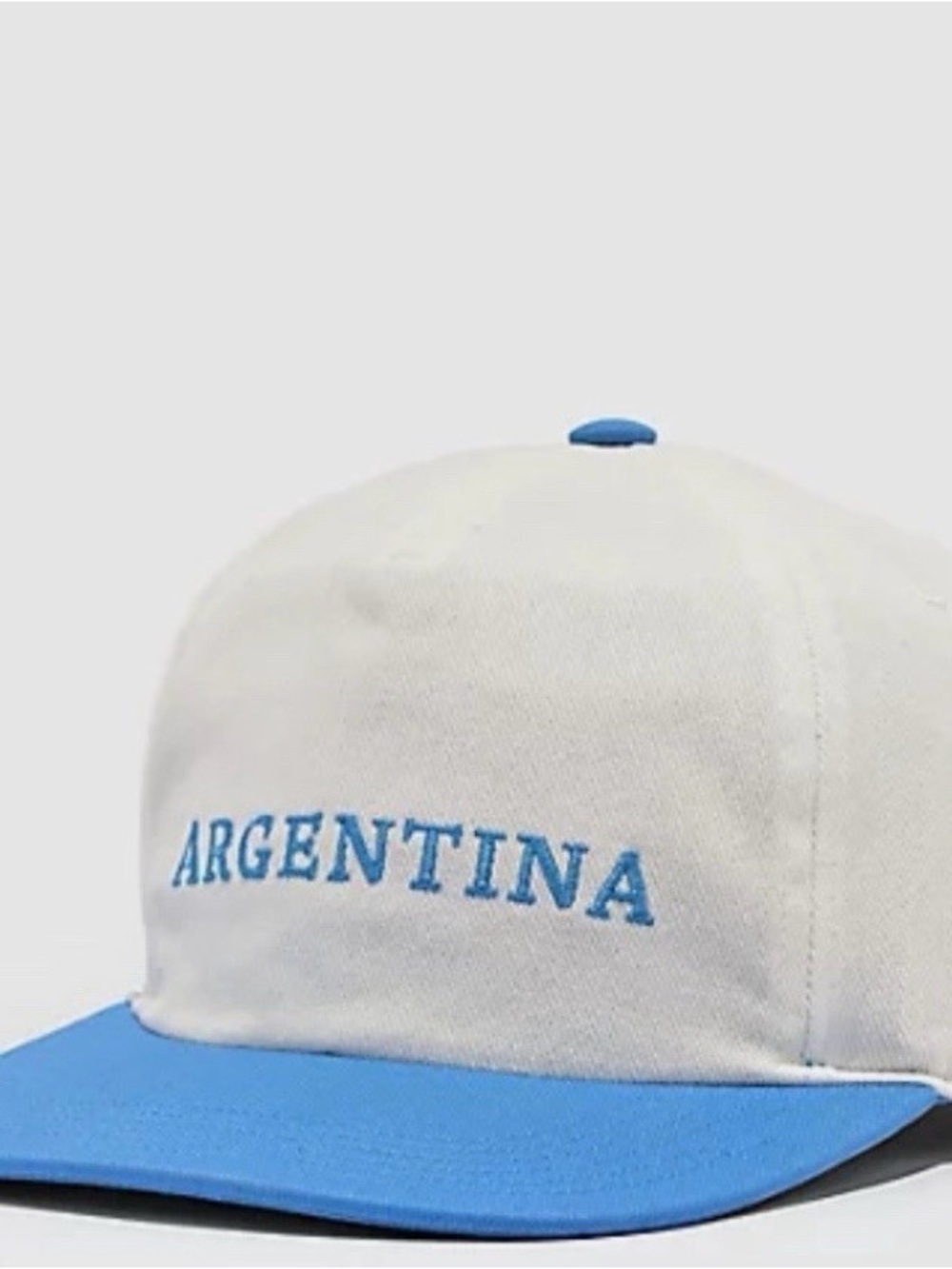 adidas Originals Argentina 2 Tone Off-White & Blue Strapback Hat